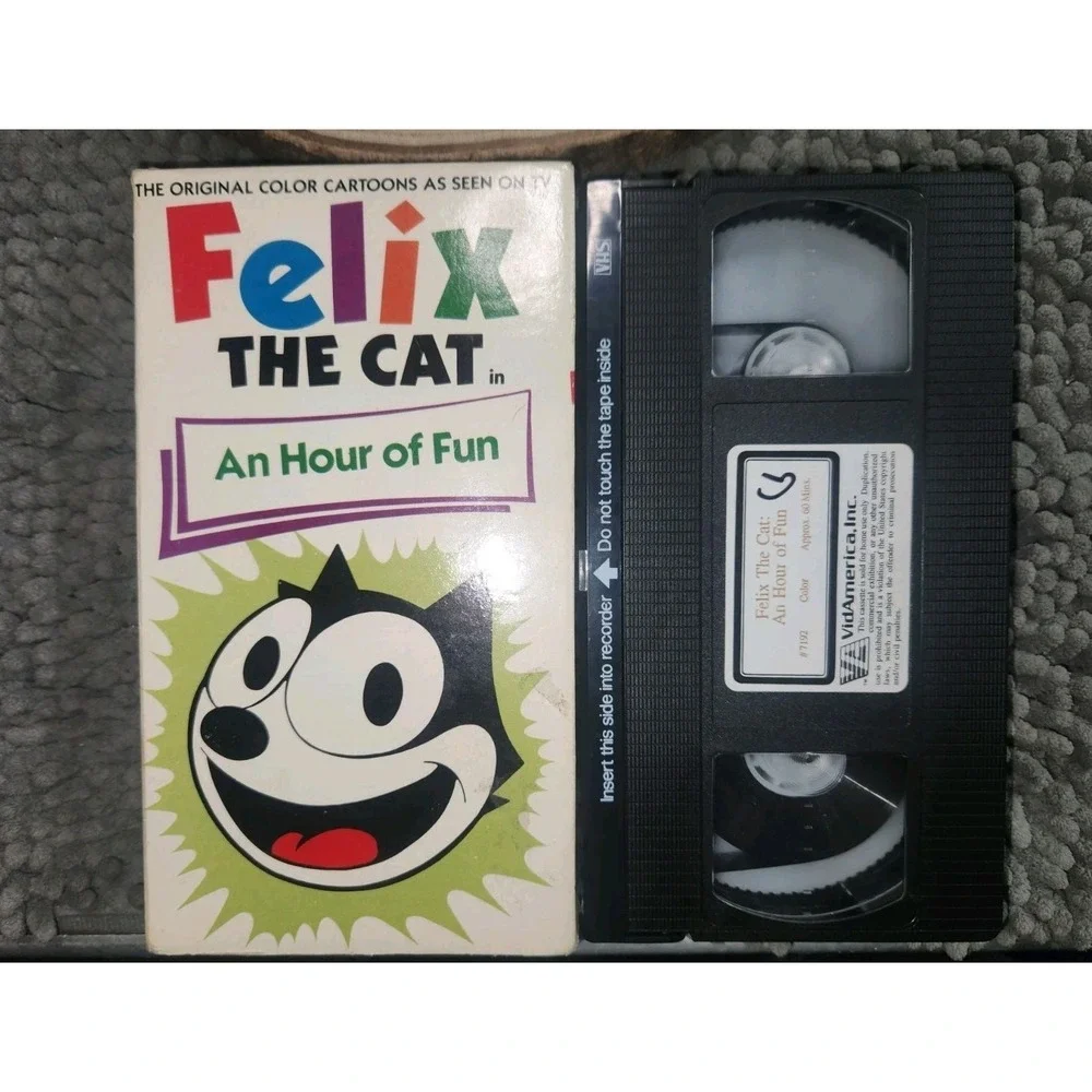 Felix the Cat - An Hour Of Fun (VHS, 1989) SUER RARE FIND